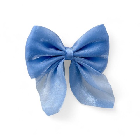 FIOCCO ORGANZA CELESTE PC 8X8CM